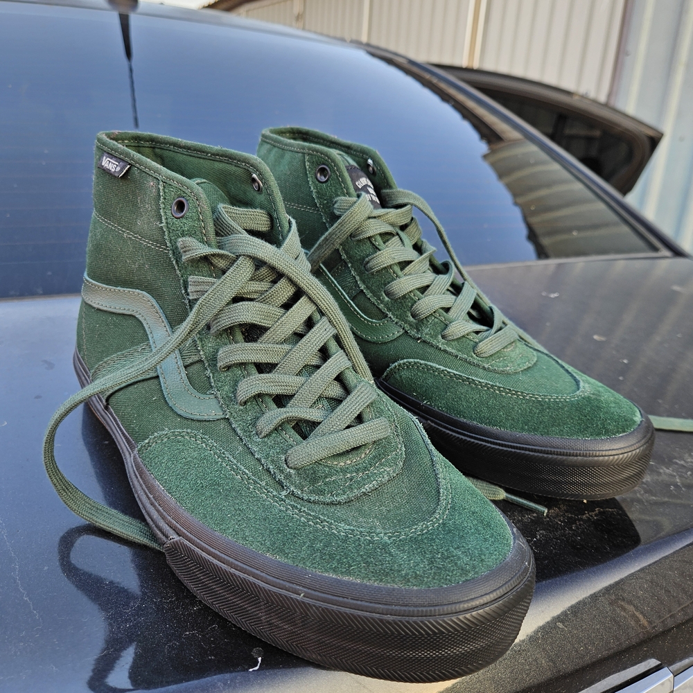 Vans Green High-Top Sneakers